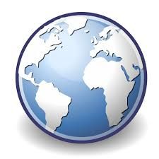 Blue and White Toned Globe 
